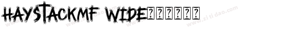 HayStackMF Wide字体转换